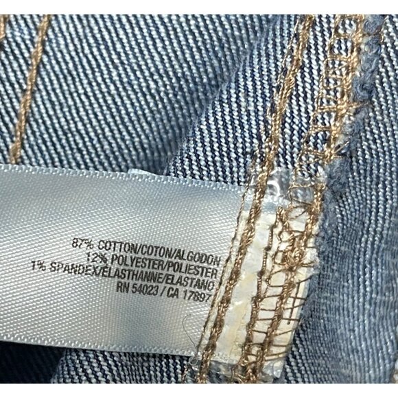 Old Navy Denim Jean Jacket Size XS Extra Small Dark Wash Stretch - Picture 5 of 6